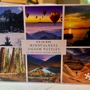 Profesor Puzzle Six in One Mindfullness Jigsaw Puzzles.  New in sealed box